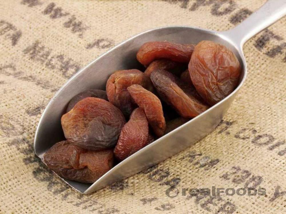 No SO2 dried apricots from Real Foods organic